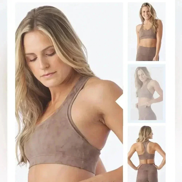 Glyder NOTCH BRA MOCHA TIE DYE L - Picture 2 of 6